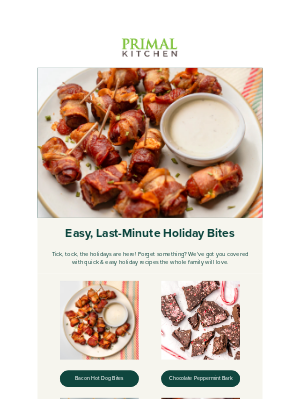 Primal Kitchen - Last-Minute Holiday Bites ⏳