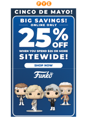 f.y.e. - Time's Running out on 25% Off Sitewide! ⌛