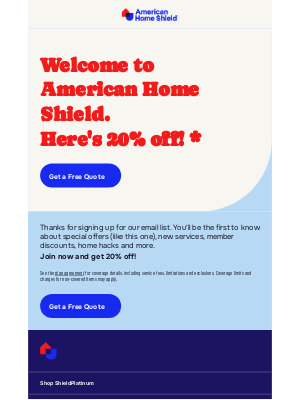 American Home Shield - You're On Our List to Save 20%