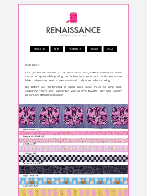 Renaissance Ribbons - ⭐ Ruby Star Restock! Your Favorites Are Back!