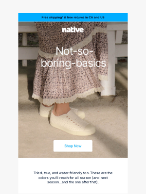 Native Shoes - Here by popular demand