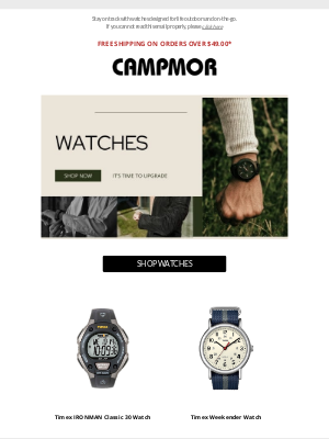 Campmor - Gear That Keeps Perfect Time 🕒