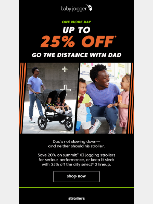 Baby Jogger - move fast—this stroller deal ends soon 🛞