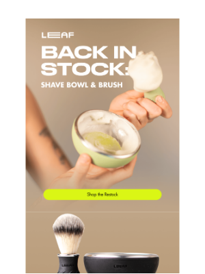 Leaf Shave - Shave Bowl & Brush Are…