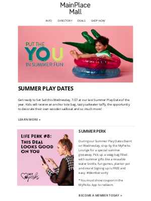 Westfield - Last chance, don't miss the fun!