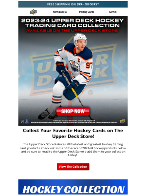 Upper Deck - 2023-24 Hockey Trading Card Collection - Available on the Upper Deck Store!