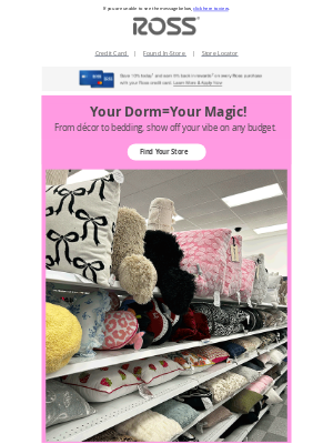 Ross Stores - Work Your Magic—From Desk to Dorm at Ross!
