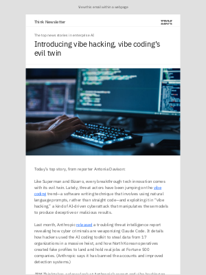 IBM - Vibe-hacking: When prompts break bad