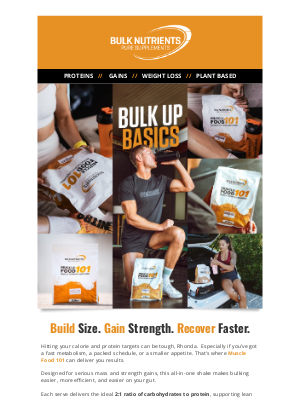 Bulk Nutrients(Australia) - Bulk to Basics: Your Go-To for Serious Gains 💪