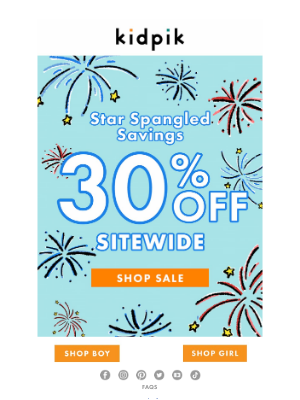 Kidpik - 30% Off Sitewide Sale! Shop Today!