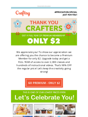 Craftsy - 🙏 Thank you for being part of Craftsy!