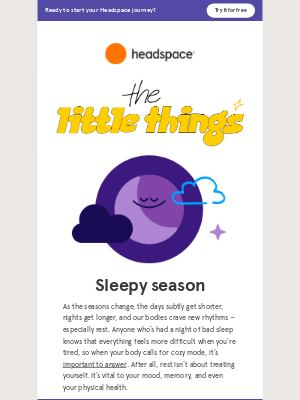Hey, sleepyhead