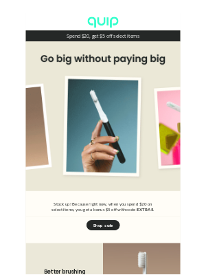 quip - 🚨 Extra $5 off select items!
