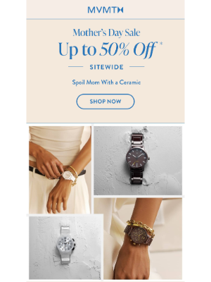 MVMT Watches - Get Up to 50% Off for Mother’s Day