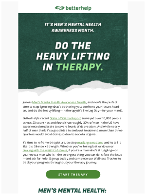 BetterHe - Silence ≠ Strength: June is Men’s Mental Health Month