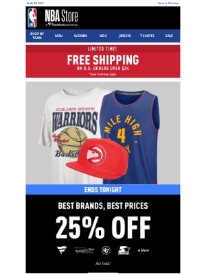 Los Angeles Lakers - FINAL DAY: 25% Off NBA Best Brands!