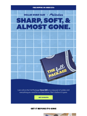 Dollar Shave Club - Upgrade your undies and routine