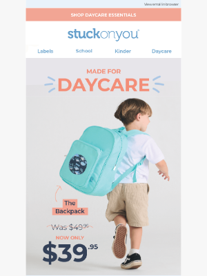 Stuck on You - 🎒 Elevate Daycare with Our Bags: Lunch Bags, Backpacks & more!