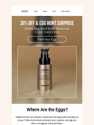 AHAVA - Easter Sale: 30% Off 🐣