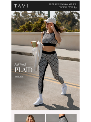 Beyond Yoga - Plaid + Fall = Perfect Match