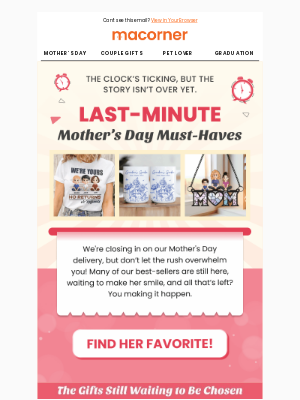 Macorner - These best-sellers can still made the cut for Mother's Day, Donald!