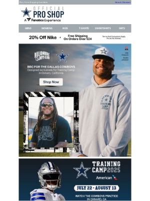 Dallas Cowboys - Just Launched! Cowboys x Billionaire Boys Club >>