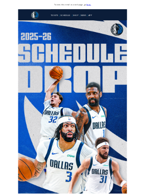 Dallas Mavericks - 🏀 The Wait Is Over: The 25-26 Schedule is Here!