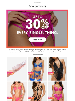 Ann Summers - Beat the Bank Holiday blues 💋