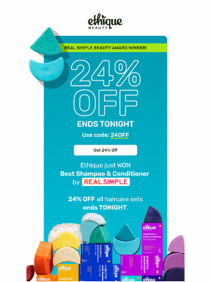 Ethique - FINAL HOURS: 24% off haircare sets 🏃