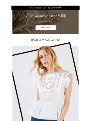 BCBG - Last Day: Up to 60% Off