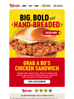 Bojangles' - Get a Bo's Chicken Sandwich Today