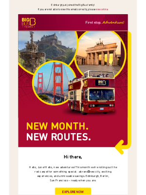 Big Bus Tours (United Kingdom) - New sights. New offers. New adventures.