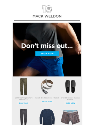 Mack Weldon - Your top picks inside.