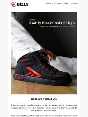 BILLY Footwear - Kodi Lee x BILLY 2.0 is Here! 👟🎶