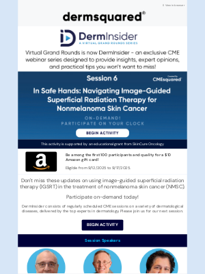 Fall Clinical - 🌟Check out DermInsider Session 6: Navigating Image-Guided Superficial Radiation Therapy for Nonmelanoma Skin Cancer