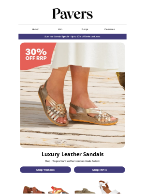 Pavers Shoes (United Kingdom) - Most loved: Luxury leather sandals