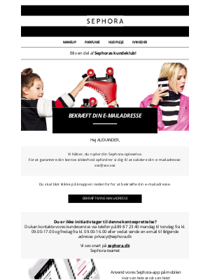 Bekræft venligst din e-mailadresse