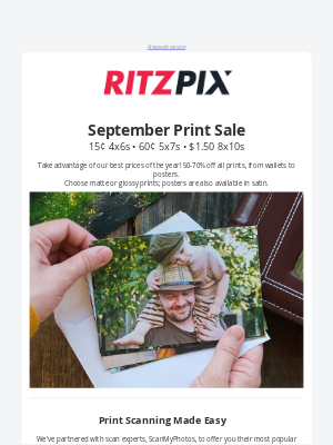 RitzPix - 🎉 70% off Popular Print Sizes: 4x6, 5x7, 8x10