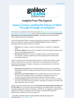 Josh Bersin Academy - AI for HR Use Case: Leading the Future of Work Through Strategic Adoption