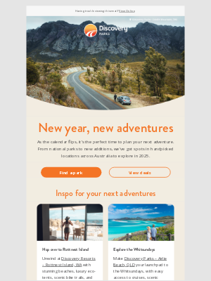 Discovery Parks (AU) - New year, new adventures