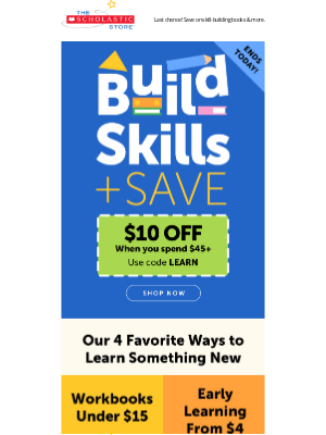 Scholastic - 📚$10 OFF ENDS TODAY 📚