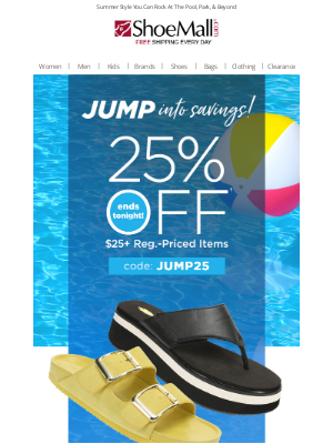 ShoeMall - Slides That Make A Splash + 25% Off