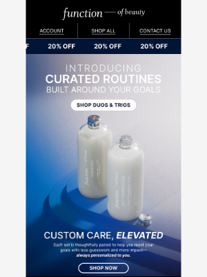 Function of Beauty - New Sets, Who Dis? ⚡ 20% Off Custom Routines