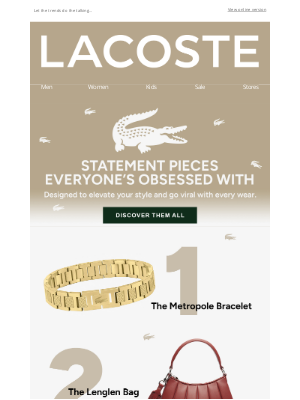 Lacoste - Trendy Items That Are Selling FAST. 🔥