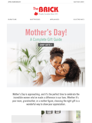 The Brick (Canada) - Gifts as wonderful as Mom