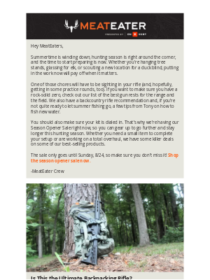 MeatEater - The Ultimate Backpacking Rifle