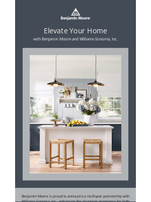 Benjamin Moore - Announcing Benjamin Moore x Williams-Sonoma, Inc.