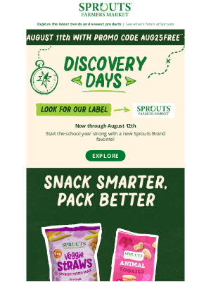 Sprouts Farmers Market, Inc. - Find a Back-to-School Sprouts Brand Fave