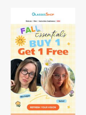 GlassesShop - 🧡 Step into fall with must-have essentials.