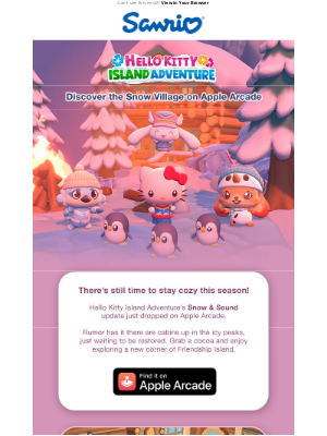 Sanrio - [NEW] Snow Village on Hello Kitty Island Adventure ❄️